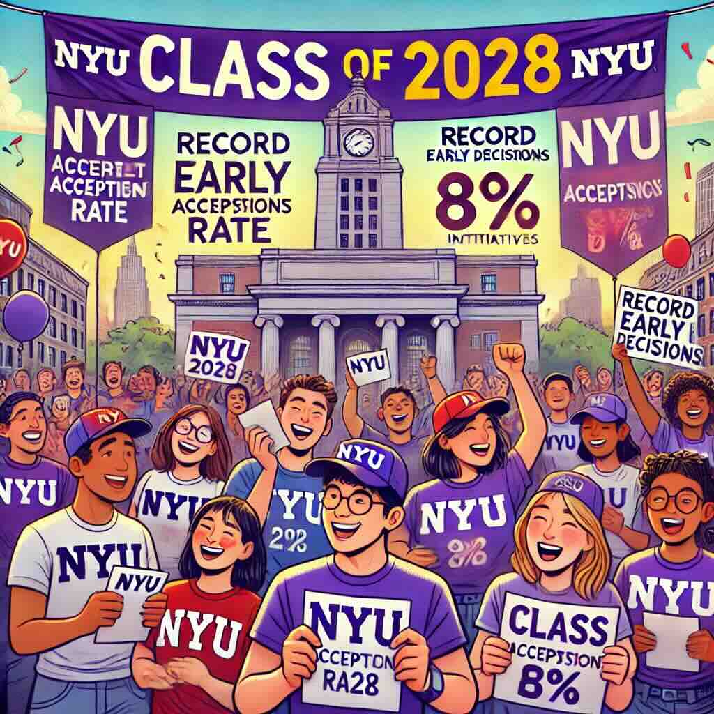 Class of 2028 NYU acceptance rate stays 8 Record Early Decisions